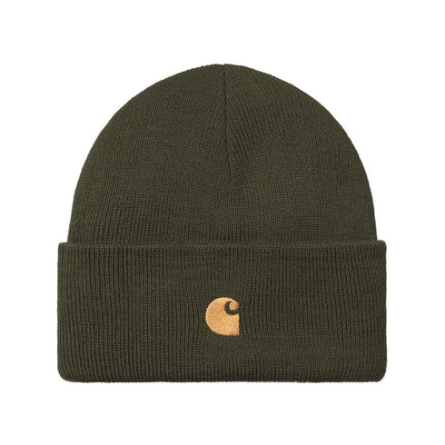 Carhartt Wip Chase Beanie Bonnet - Olive / Gold - Streetart.fr